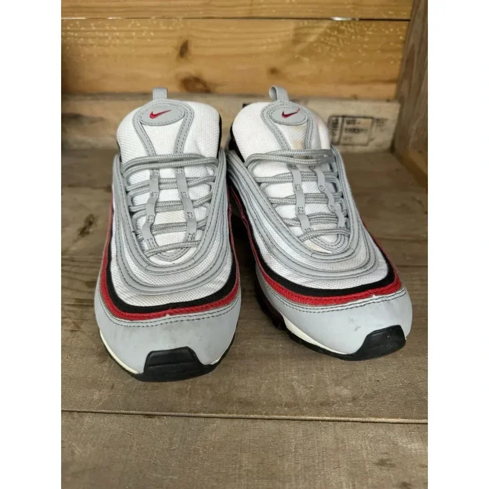 NIKE Big Kids Youth 7y Air Max 97 GS Sneaker 921522 020 Wolf Grey University Red